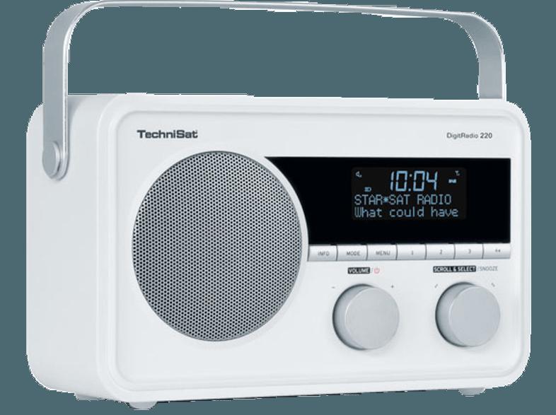 TECHNISAT 0001/4973 220  (Digital, DAB , UKW, Weiß)