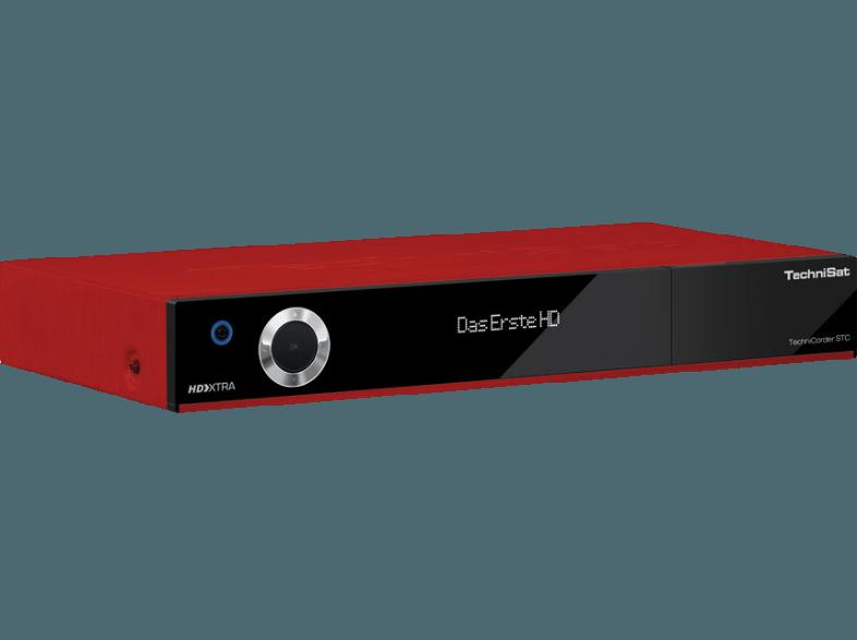 TECHNISAT 0002/4730 TechniCorder ISIO STC HDTV-Digitalreceiver (HDTV, PVR-Funktion, Twin Tuner, DVB-T, DVB-C, DVB-S, Rot)