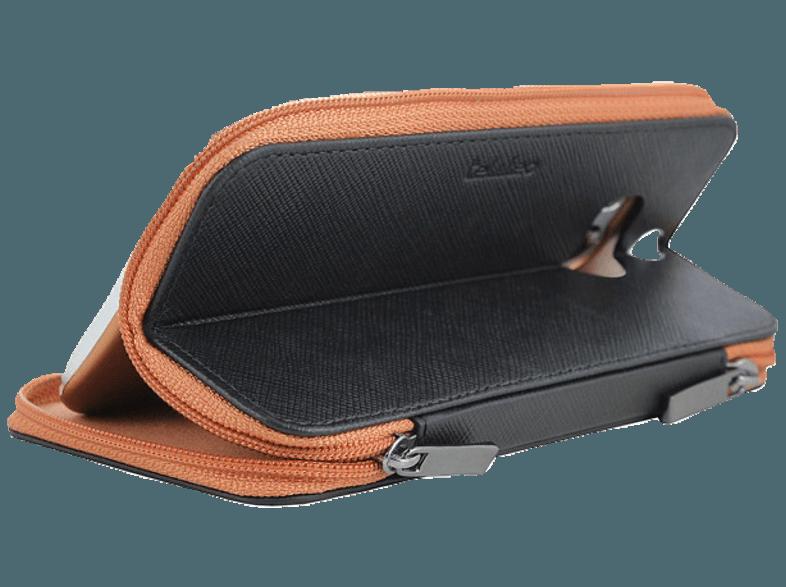 TELILEO 3654 Zip Case Hochwertige Echtledertasche One M8