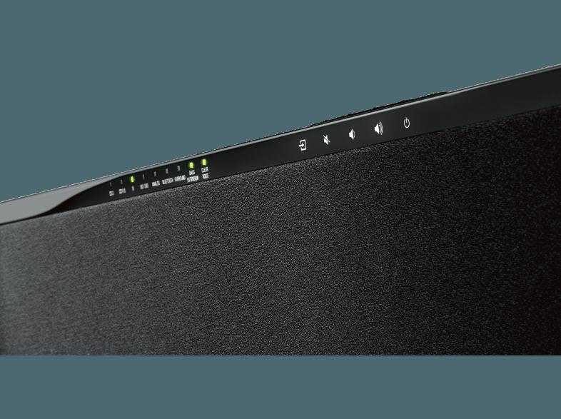 YAMAHA YAS-105 Soundbar (7.1 Heimkino-System, Bluetooth, App-steuerbar, Schwarz)