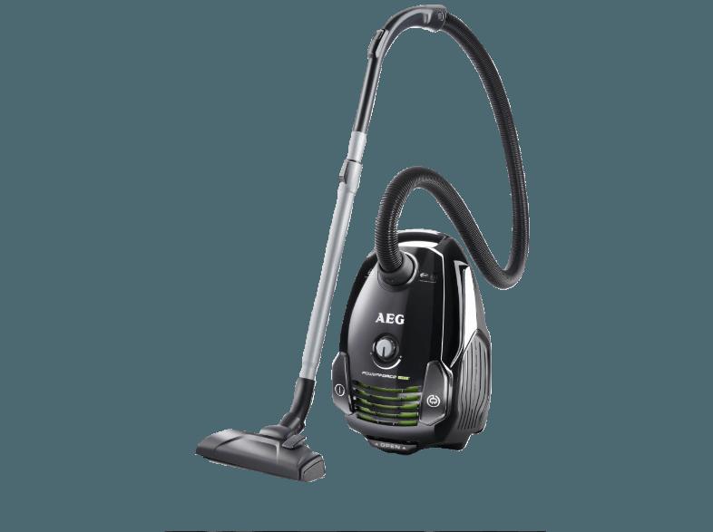 AEG APF 6140 PowerForce Öko (Staubsauger, Hygiene Filter™ E12, A, Ebony Black/Recycled)