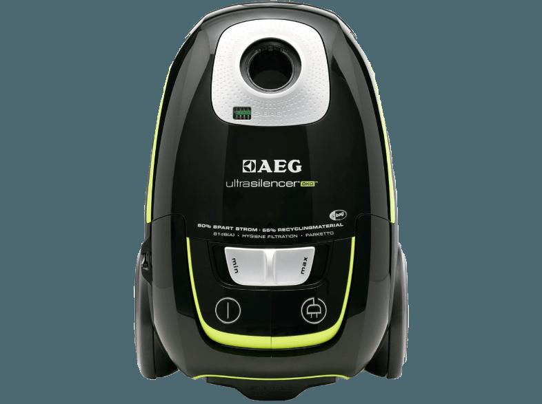 AEG USGREEN  UltraSilencer Öko (Bodenstaubsauger, Hygiene Filter™ E12, A, Ebony Black/Recycled), AEG, USGREEN, UltraSilencer, Öko, Bodenstaubsauger, Hygiene, Filter™, E12, A, Ebony, Black/Recycled,