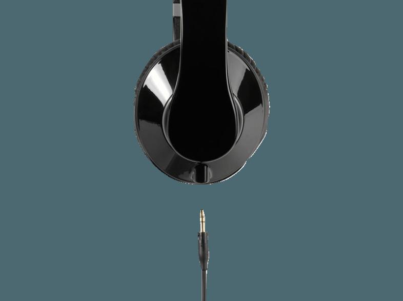 AIRCOUSTIC HiFi Stereo Kopfhörer mit Telefonfunktion, schwarz Kopfhörer Schwarz