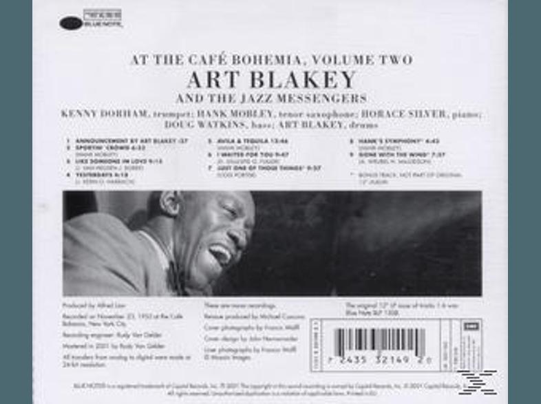 Art Blakey And The Jazz Messengers - AT THE CAFE BOHEMIA 2 ( 3 BONUS TRACKS)