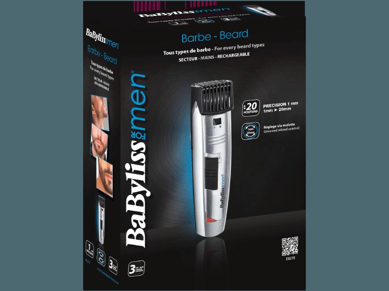 BABYLISS E827E 3-Tage Bartschneider (Bartschneider, Silber metallic), BABYLISS, E827E, 3-Tage, Bartschneider, Bartschneider, Silber, metallic,