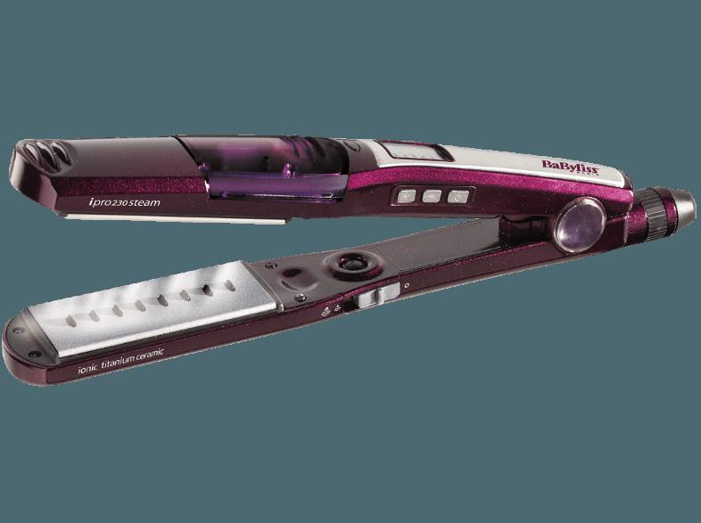 BABYLISS ST396E iPro 230 Steam Haarglätter (Titanium-/Keramikplatten ,Temperaturstufen: 5 Einstellstufen)