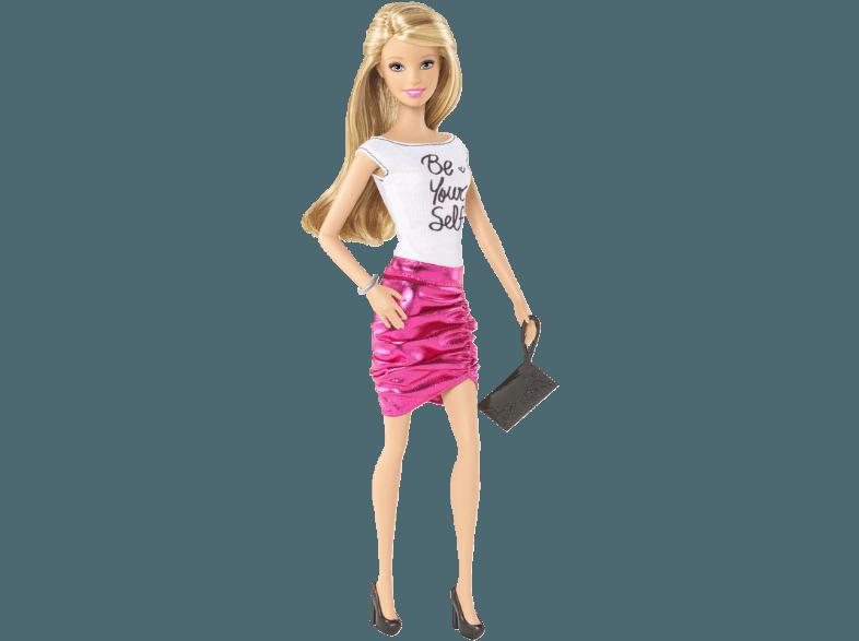 BARBIE CFG12 Barbie mit Be Yourself Dress Weiß, Pink