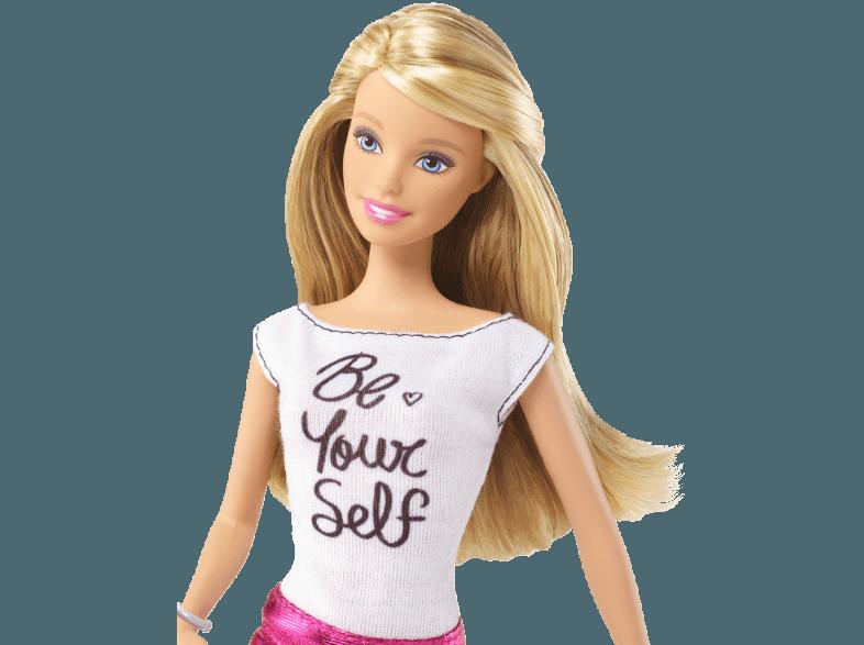 BARBIE CFG12 Barbie mit Be Yourself Dress Weiß, Pink