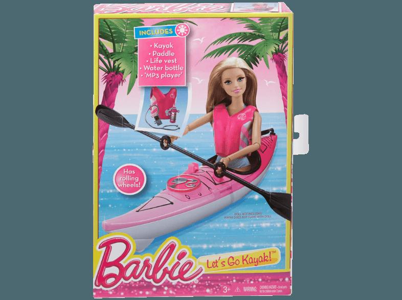 BARBIE CFN10 On the Go Kajak Pink