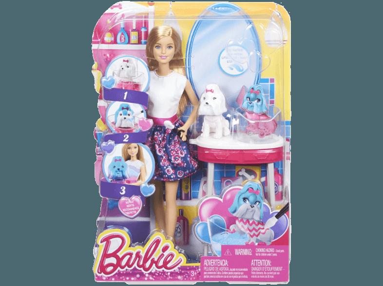 BARBIE CFN40 Farbspass Tiersalon Lila, Weiß