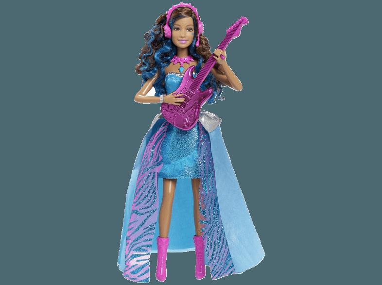 BARBIE CMT04 Rockstar Erika mit Gitarre Blau, Lila