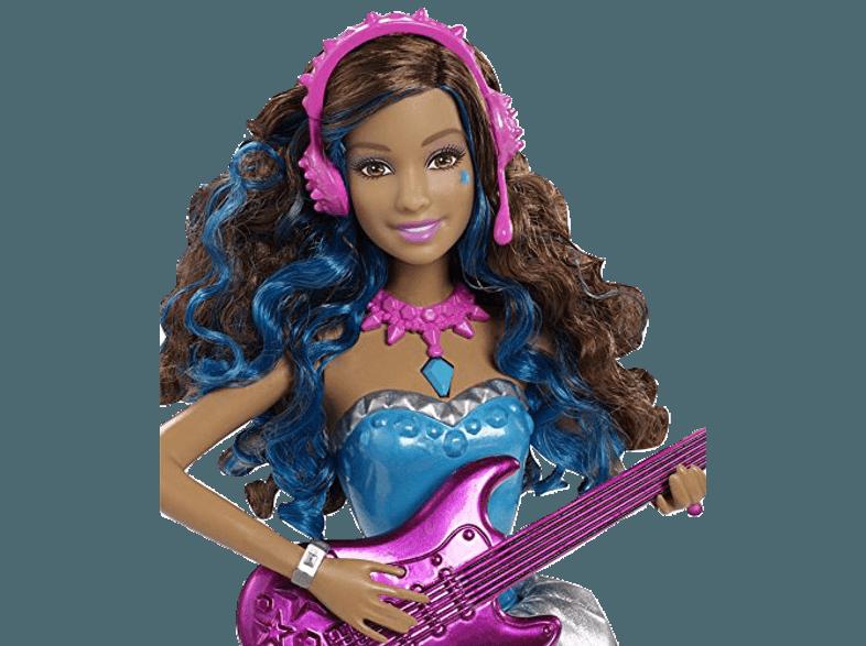 BARBIE CMT04 Rockstar Erika mit Gitarre Blau, Lila