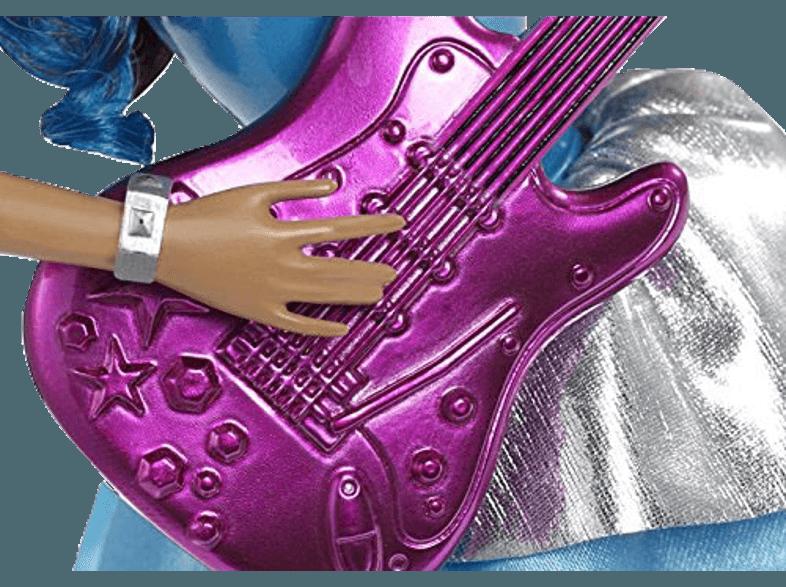 BARBIE CMT04 Rockstar Erika mit Gitarre Blau, Lila