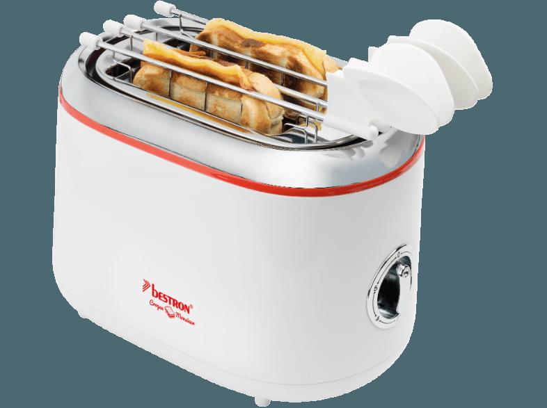 BESTRON ATM 200 RE Toaster Weiß (800 Watt, Schlitze: 2)