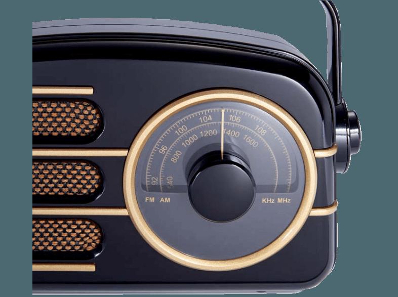 BIGBEN TR101  (Analog Tuner, UKW, MW, Schwarz/Gold), BIGBEN, TR101, , Analog, Tuner, UKW, MW, Schwarz/Gold,