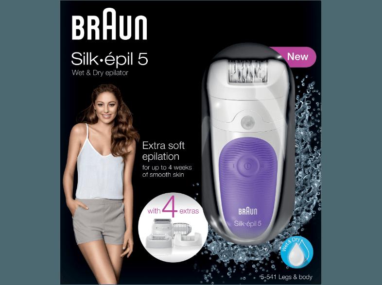 BRAUN 5-541 LILA SILK-EPIL 5 Epilierer Weiß/Lila