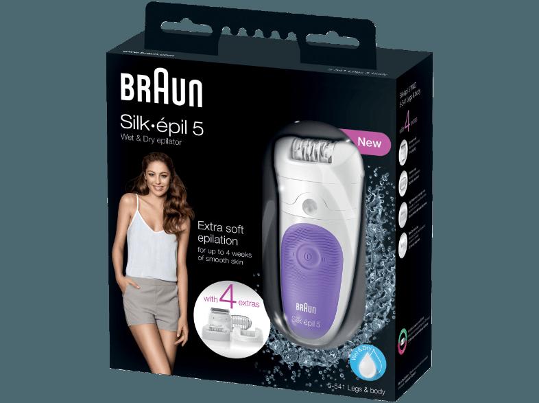 BRAUN 5-541 LILA SILK-EPIL 5 Epilierer Weiß/Lila