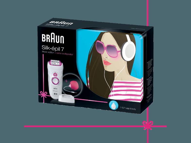 BRAUN SE 7-527 Epilierer Weiß/Pink