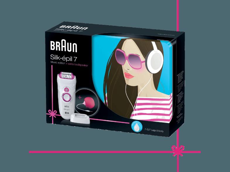 BRAUN SE 7-527 Epilierer Weiß/Pink