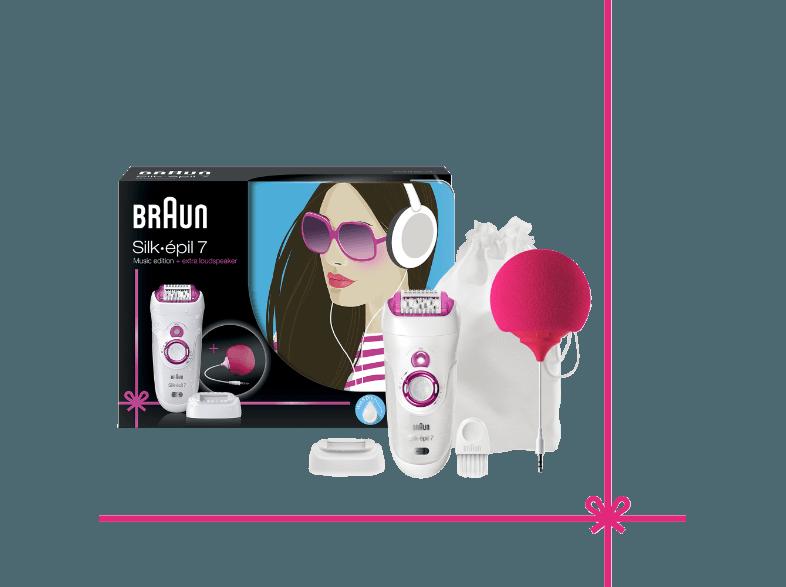 BRAUN SE 7-527 Epilierer Weiß/Pink, BRAUN, SE, 7-527, Epilierer, Weiß/Pink