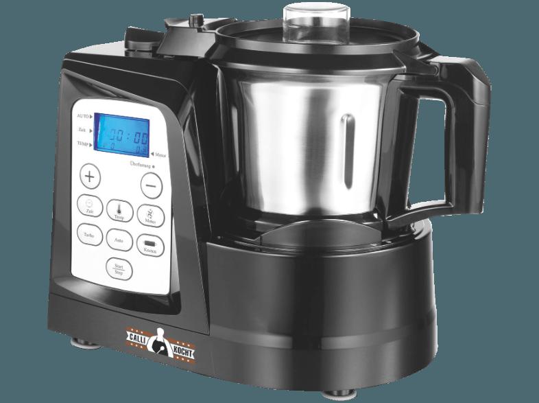 CALLI KOCHT 6334 Mix & More Thermo Küchenmaschine Schwarz/Silber 1400 Watt, CALLI, KOCHT, 6334, Mix, &, More, Thermo, Küchenmaschine, Schwarz/Silber, 1400, Watt