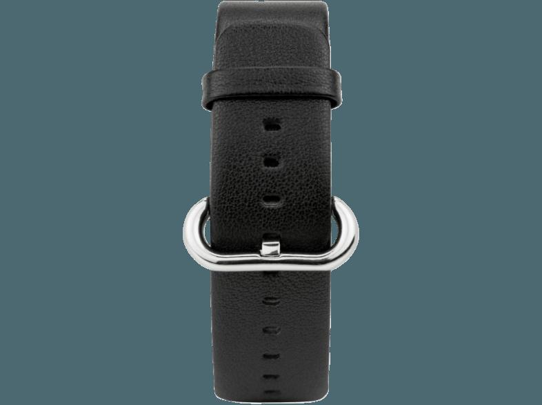 CASEUAL Leather Band 38mm Schwarz (Wechselarmband)