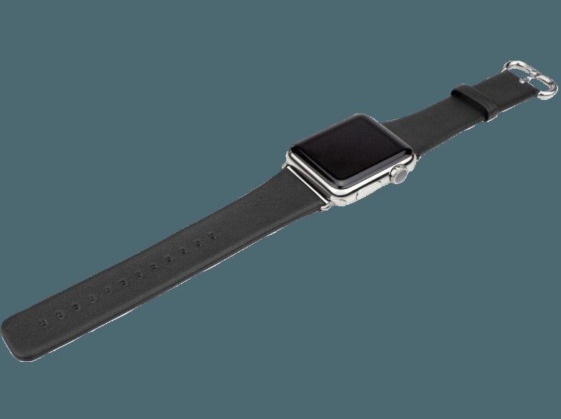 CASEUAL Leather Band 42mm Schwarz (Wechselarmband)