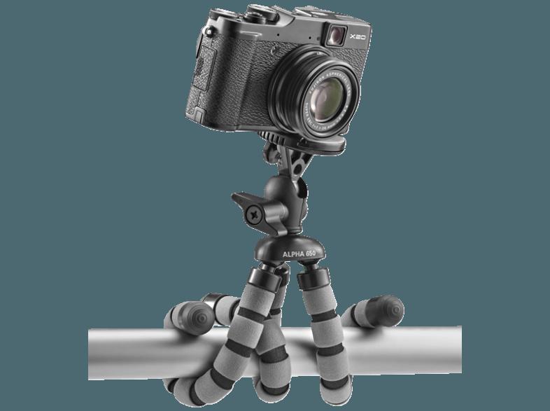 CULLMANN 50065 Alpha 650 Dreibein Stativ, Grau, (Ausziehbar bis 270 mm)