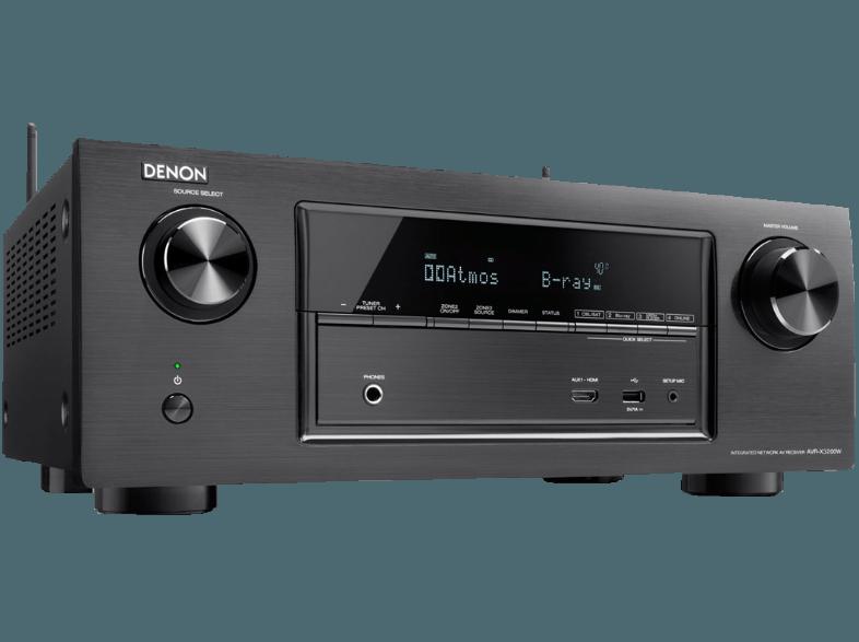 DENON AVR-X3200W AV Receiver (7.2 Kanäle, 180 Watt pro Kanal, Schwarz)