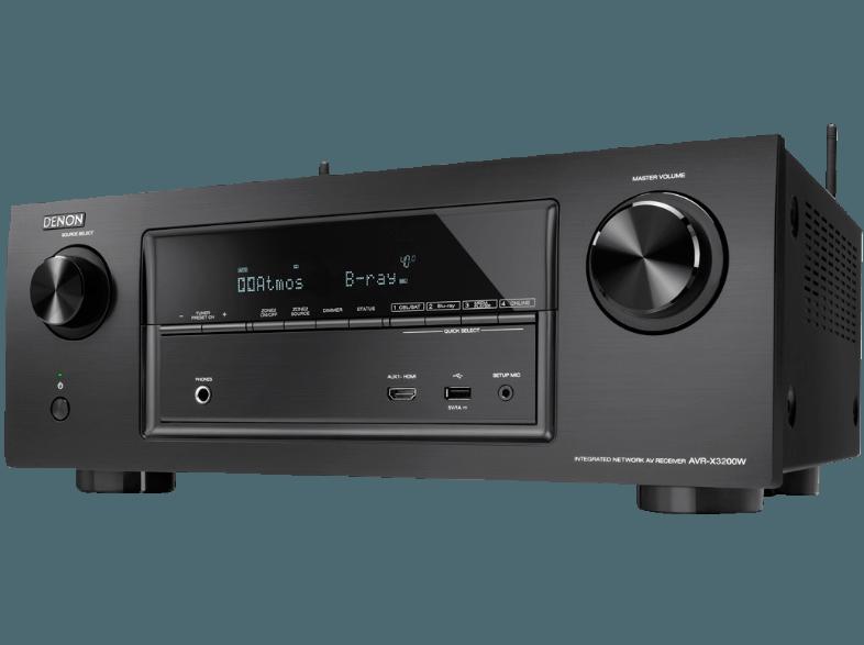 DENON AVR-X3200W AV Receiver (7.2 Kanäle, 180 Watt pro Kanal, Schwarz), DENON, AVR-X3200W, AV, Receiver, 7.2, Kanäle, 180, Watt, pro, Kanal, Schwarz,