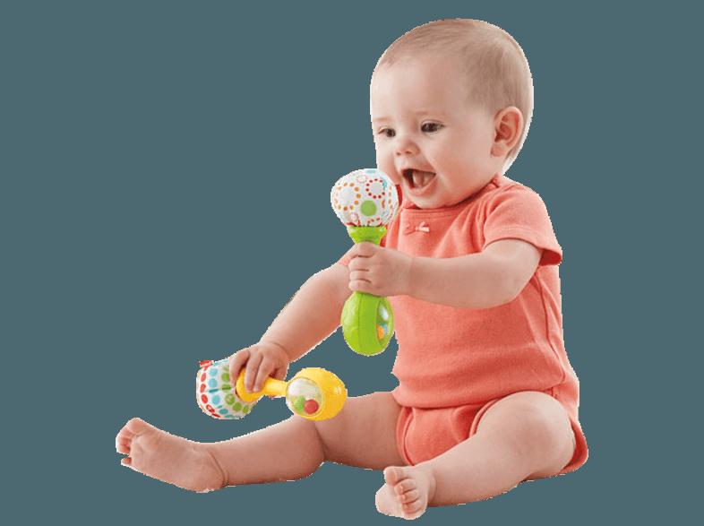 FISHER PRICE BLT33 Babys Rumba-Rasseln Gelb und Grün