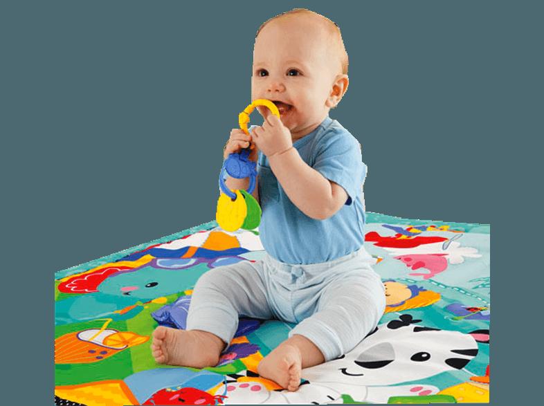 FISHER PRICE CBJ65 Große Spiel- und Krabbeldecke Blau