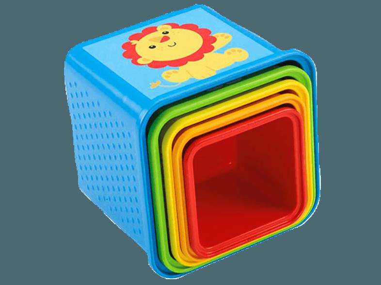 FISHER PRICE CDC52 Bunte Stapelwürfel Blau, Grün, Rot und Gelb