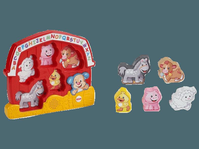 FISHER PRICE CGM70 Lernspass Bauernhof Puzzle Mehrfarbig