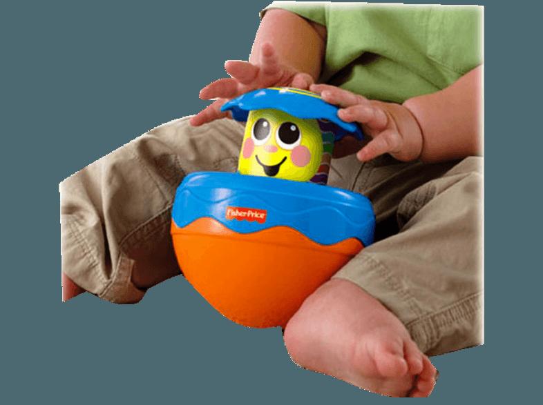 FISHER PRICE Y4295 Guck-Guck Spielkugel Blau und Orange