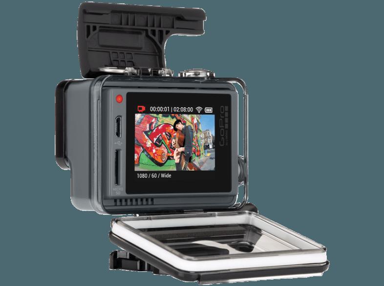 GOPRO Hero  LCD Actioncam Schwarz (Wasserdicht bis: bis zu 40 m,  WLAN)