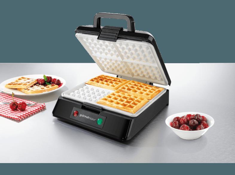 GOURMETMAXX 2651 Belgisches Waffeleisen Schwarz