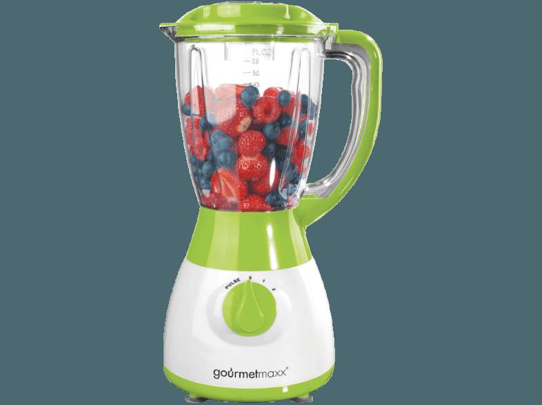 GOURMETMAXX 6094 XL Plus Standmixer Weiß/Limegreen (400 Watt, 1.6 Liter/Jahr)