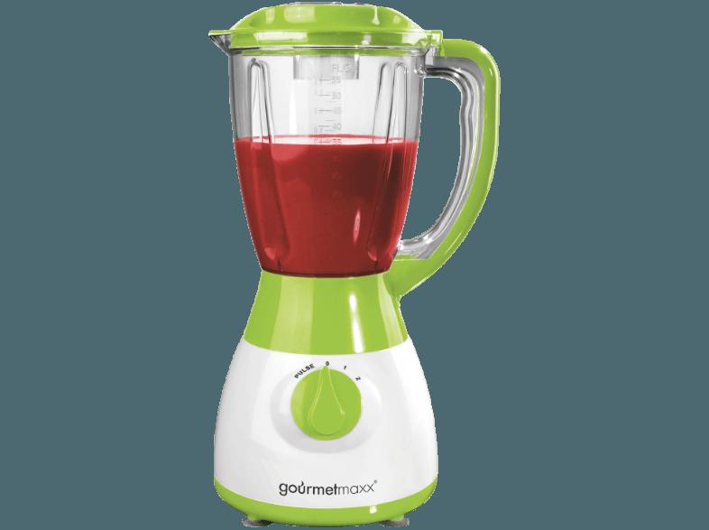 GOURMETMAXX 6094 XL Plus Standmixer Weiß/Limegreen (400 Watt, 1.6 Liter/Jahr)