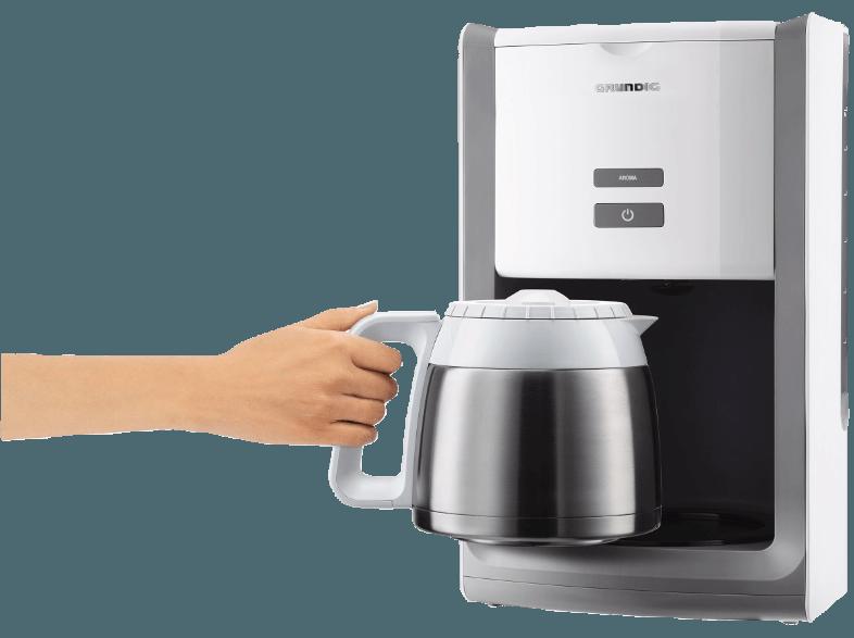 GRUNDIG KM 8280w - Kaffeemaschine White Sense Kaffeemaschine Weiß/Edelstahl (Isolierkanne)