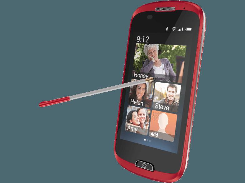 HAIER HaierPhone Easy A6 4 GB Rot/Silber