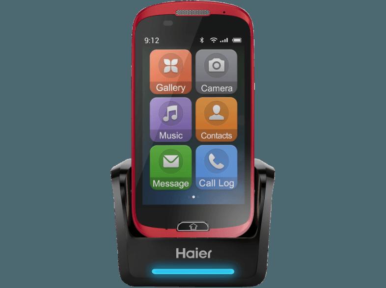 HAIER HaierPhone Easy A6 4 GB Rot/Silber