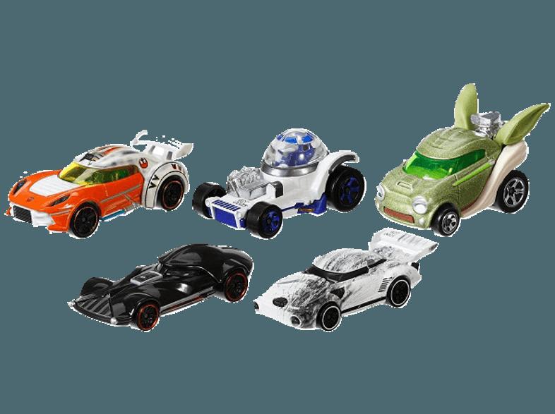 HOT WHEELS CGX36 Star Wars Character Car 5er Pack Mehrfarbig