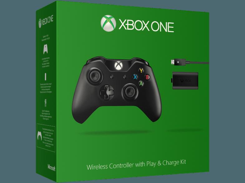 MICROSOFT Xbox One Wireless Controller   Play & Charge Kit