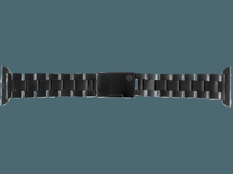 MONOWEAR Metall Gliederarmband Adapter 42mm Schwarz (Wechselarmband)