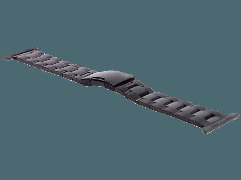 MONOWEAR Metall Gliederarmband Adapter 42mm Schwarz (Wechselarmband)