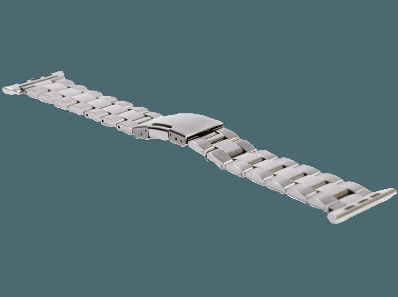 MONOWEAR Metall Gliederarmband Adapter 42mm Silber (Wechselarmband)