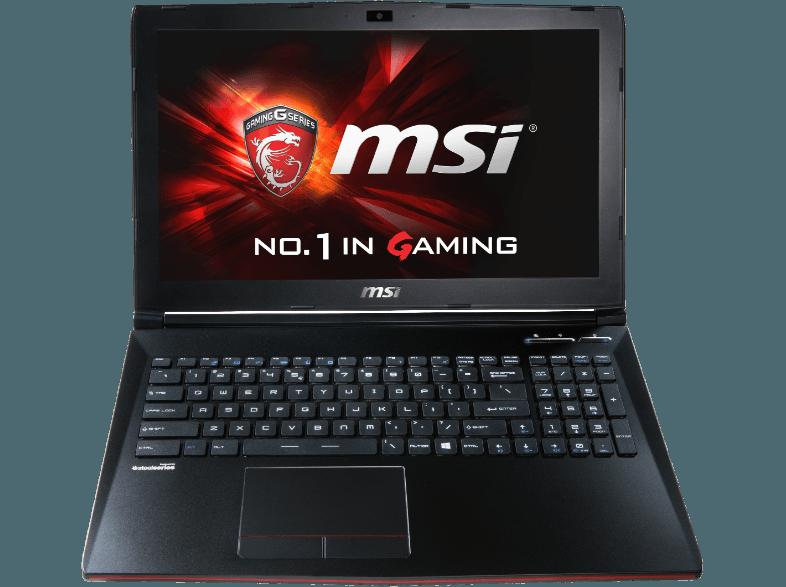 MSI GP62-2QEi781FD Leopard Pro Gaming-Notebook 15.6 Zoll