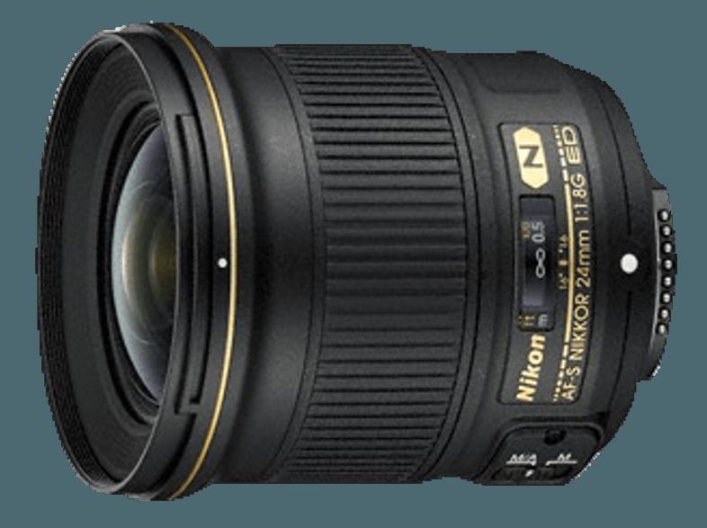 NIKON AF-S NIKKOR 24 mm 1:1.8G ED Ultraweitwinkelobjektiv für Nikon ( 24 mm, f/1.8)
