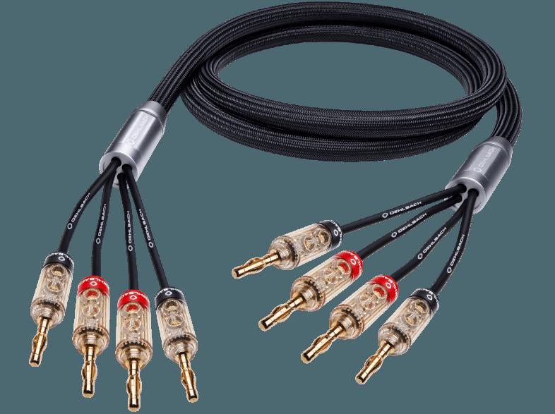 OEHLBACH High-End-Bi-Wiring-Lautsprecherkabel mit Banana-Verbinder XXL Fusion Four.4B 200, OEHLBACH, High-End-Bi-Wiring-Lautsprecherkabel, Banana-Verbinder, XXL, Fusion, Four.4B, 200